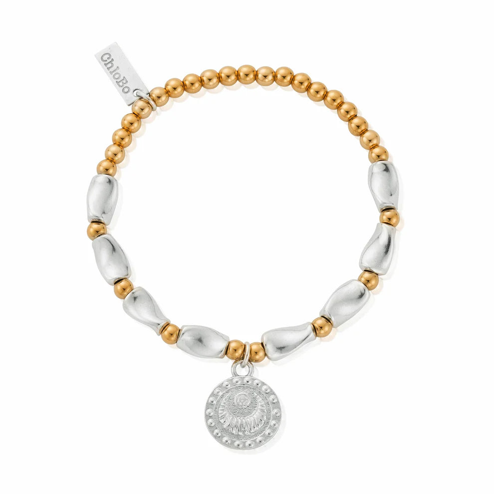 Mixed Metal Rising Woman Bracelet