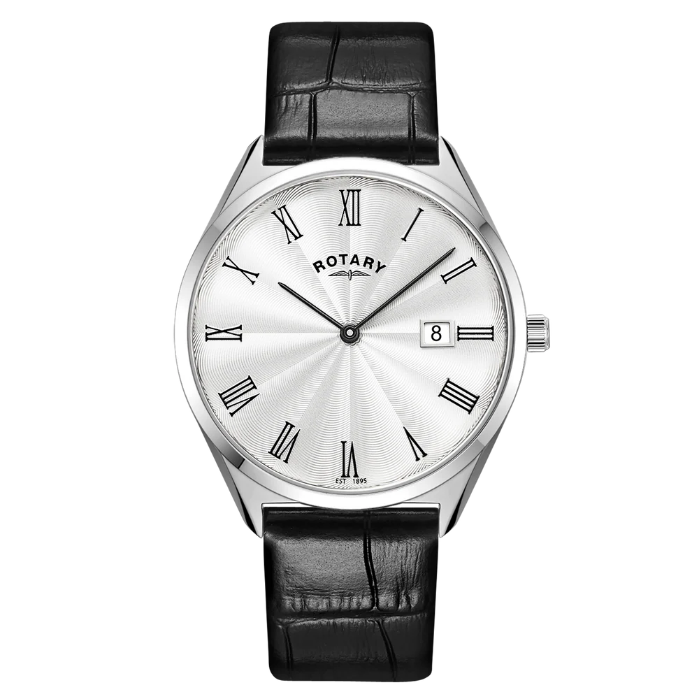 Rotary Gents Leather Strap Ultra Slim Watch