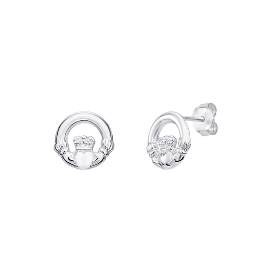 Sterling Silver Claddagh Earrings