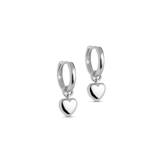Silver Amore Hoops