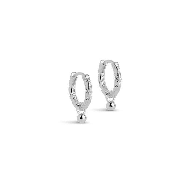 Silver Belle Hoops