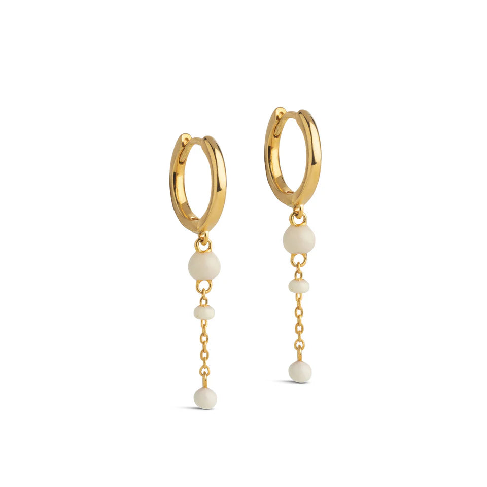 Gold Daisy Lola Bold Hoop Earrings