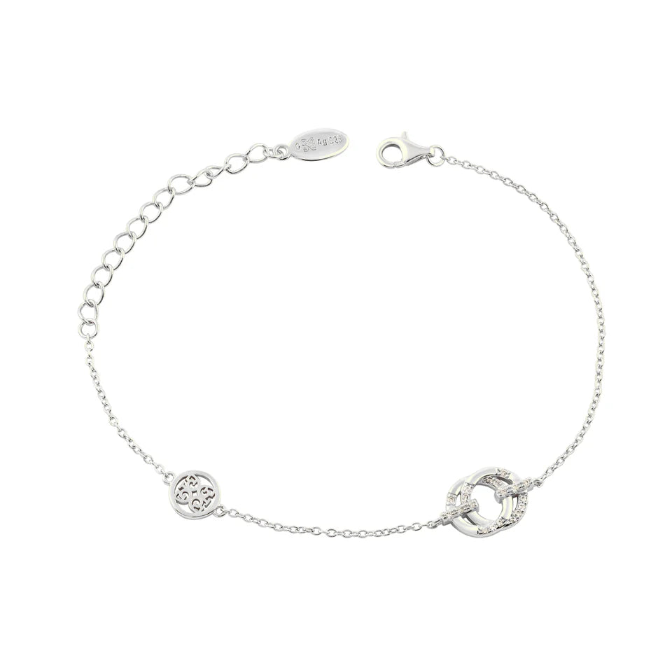 GEORGINI ALCHEMY COUTURE LINK BRACELET SILVER