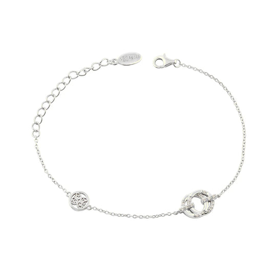 GEORGINI ALCHEMY COUTURE LINK BRACELET SILVER