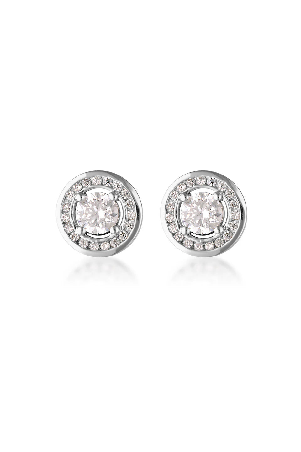 MILESTONE HALO EARRINGS IN SILVER