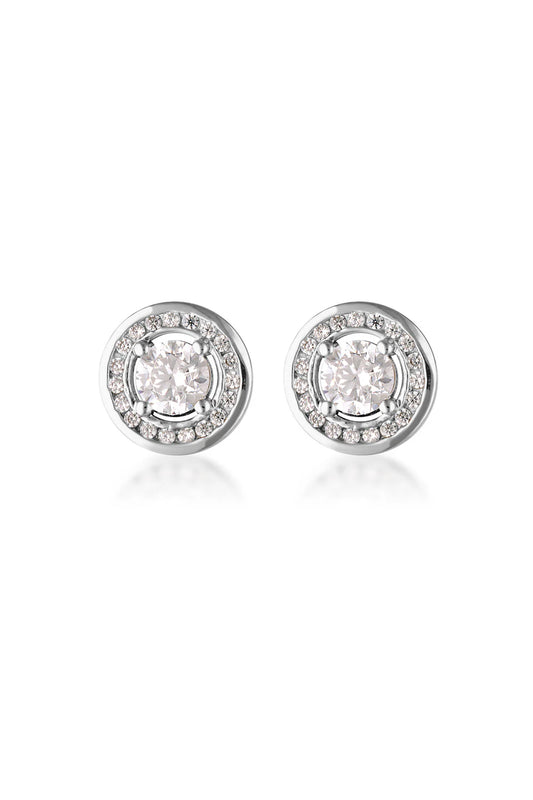 MILESTONE HALO EARRINGS IN SILVER