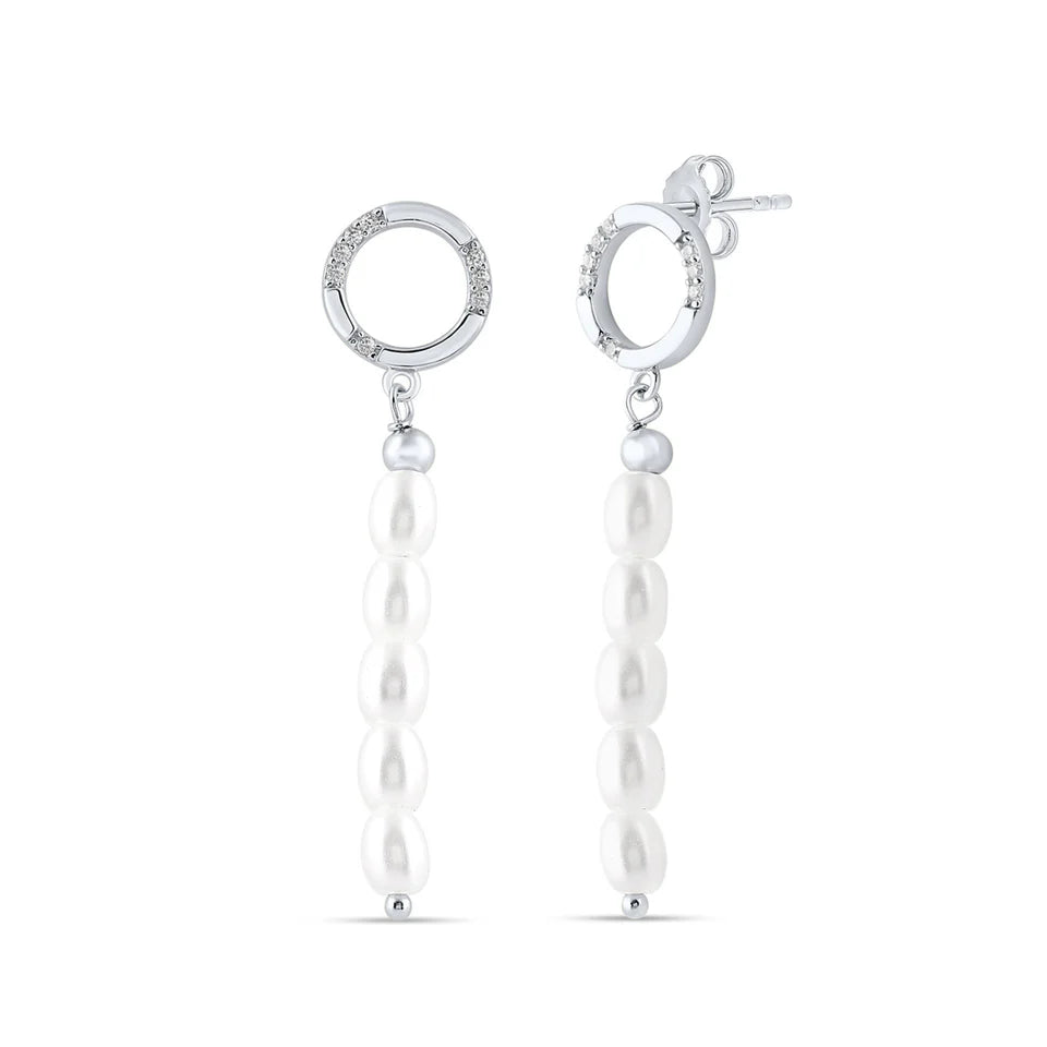 GEORGINI ALCHEMY PHASE EARRINGS SILVER
