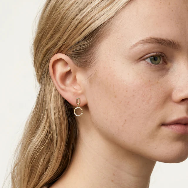 GEORGINI ALCHEMY AXIS EARRINGS GOLD