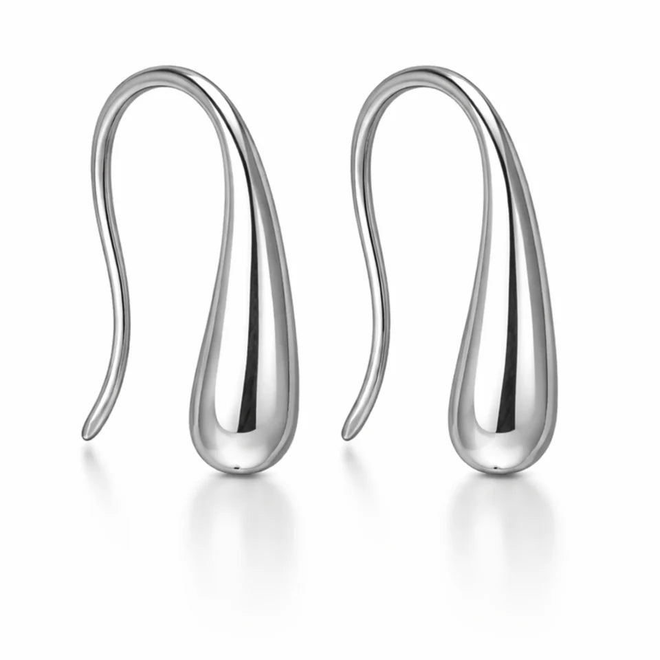 GEORGINI ALCHEMY 925 TEARDROP EARRINGS SILVER