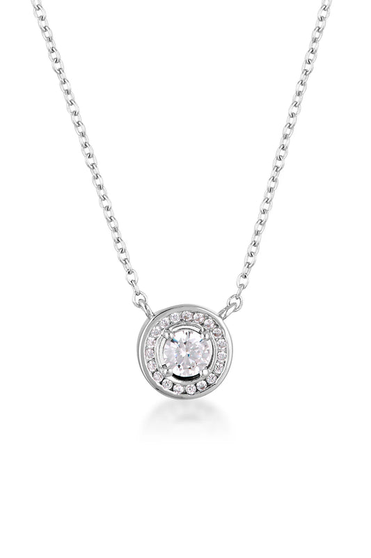 MILESTONE HALO PENDANT IN SILVER