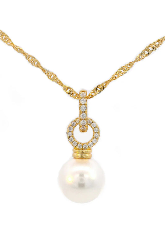 ADAGIO PEARL DUO PENDANT GOLD
