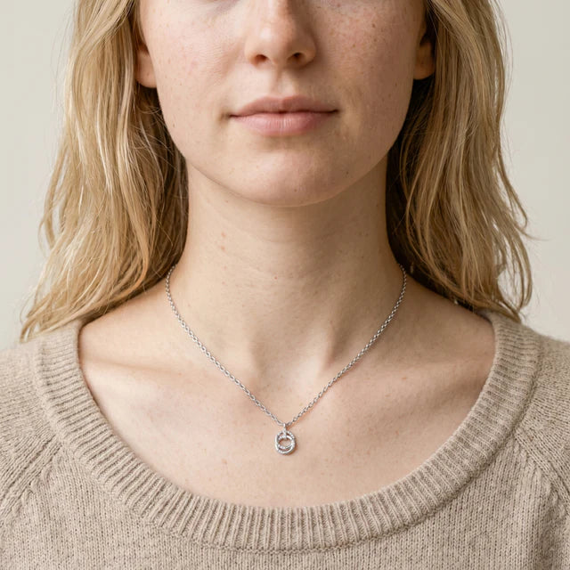 GEORGINI ALCHEMY COUTURE LINK PENDANT SILVER