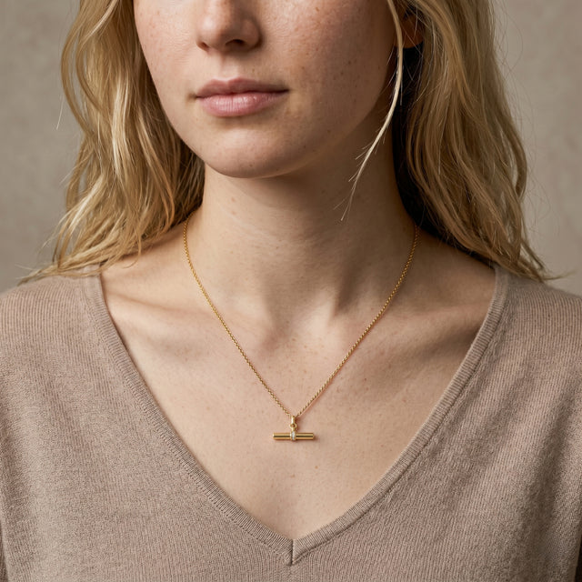 GEORGINI ALCHEMY ANDY FOB PENDANT GOLD