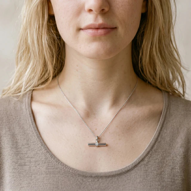 GEORGINI ALCHEMY ANDY FOB PENDANT SILVER