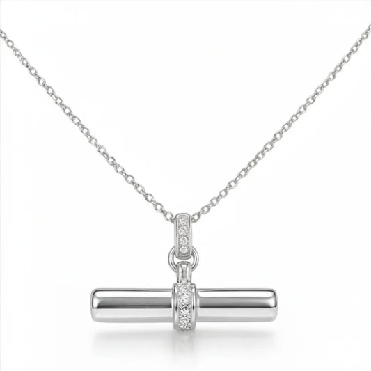 GEORGINI ALCHEMY ANDY FOB PENDANT SILVER