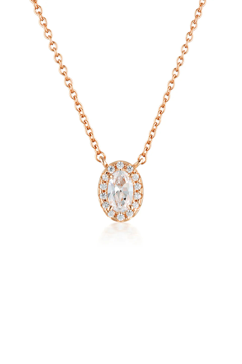 GEORGINI AURORA GLOW PENDANT ROSE GOLD