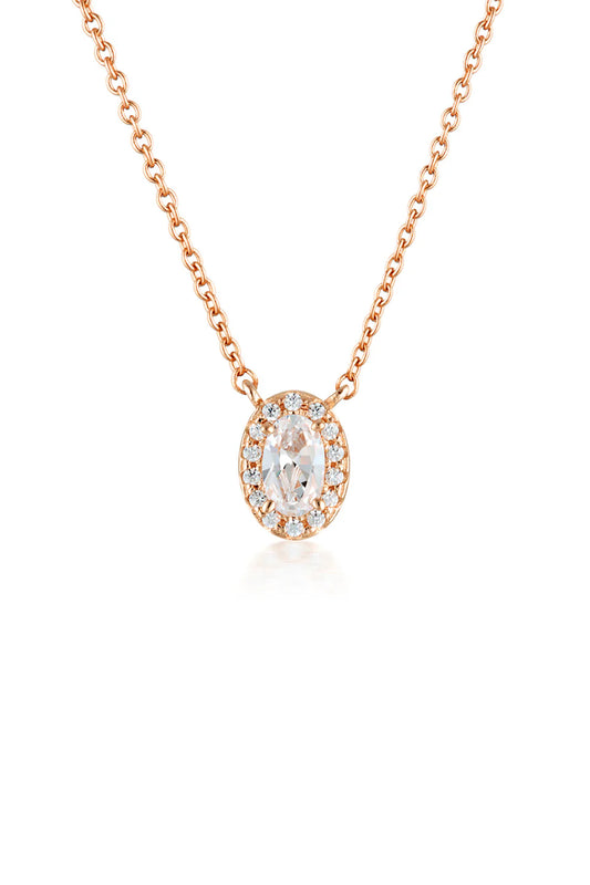 GEORGINI AURORA GLOW PENDANT ROSE GOLD