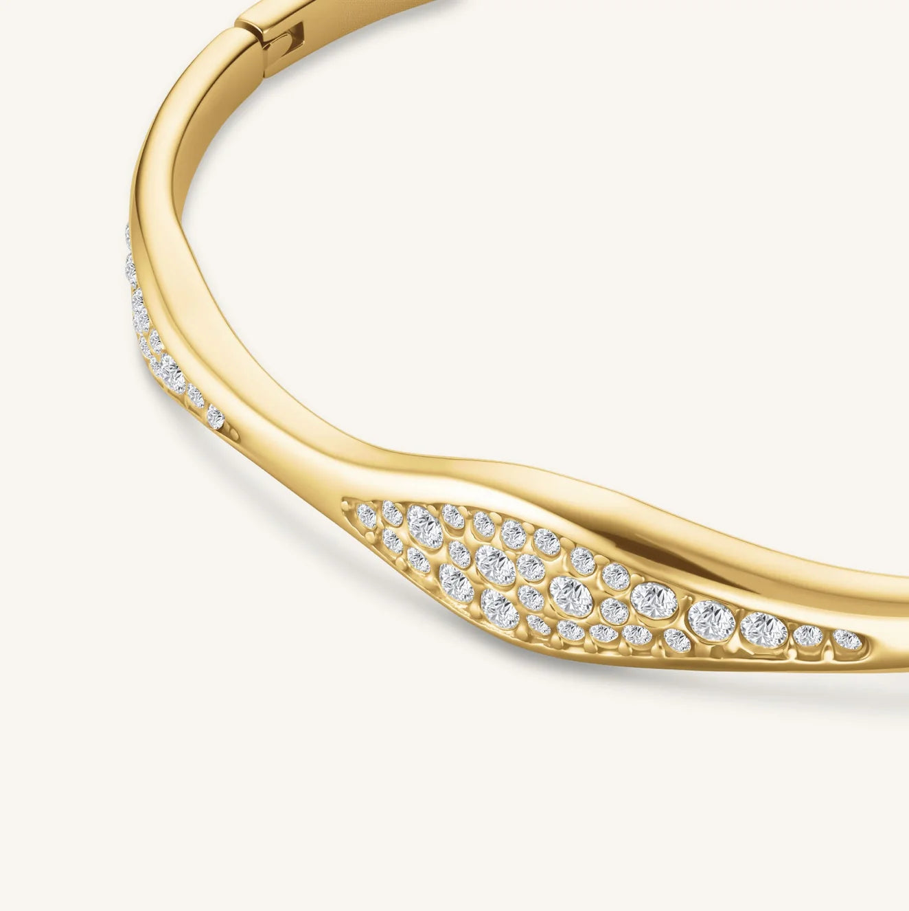 Rosefield Pave Wave Bangle