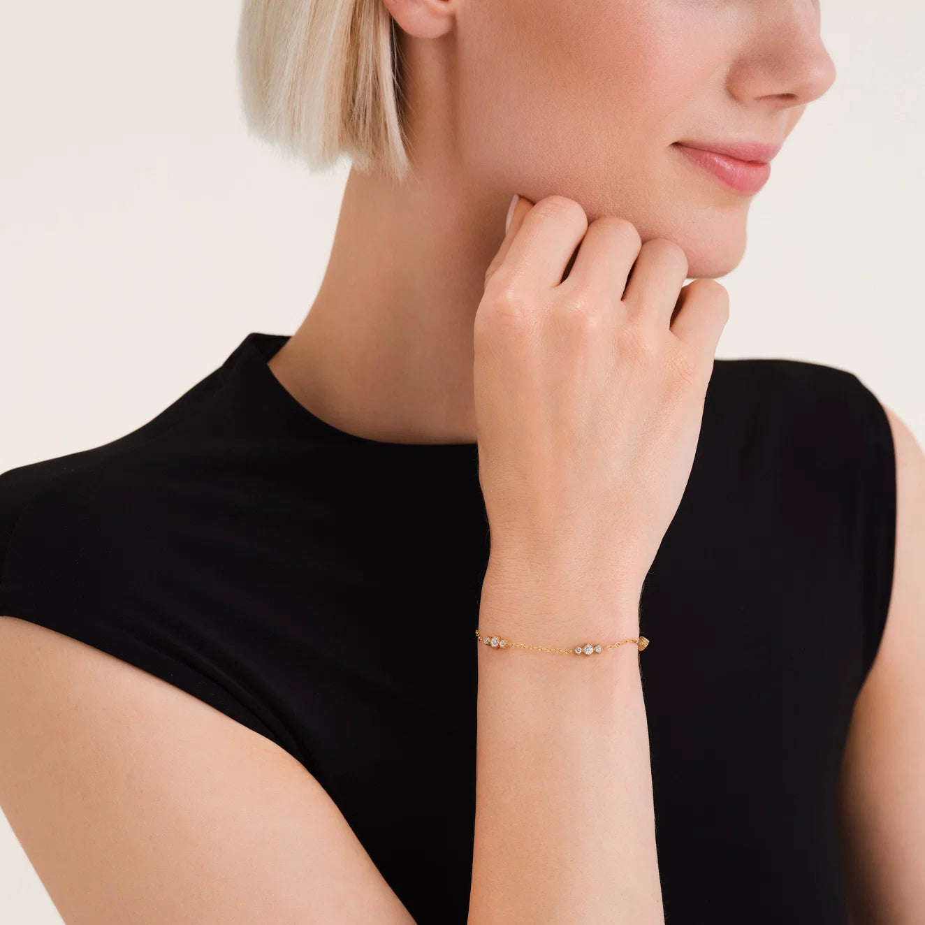 Rosefield Triple Stones Bracelet