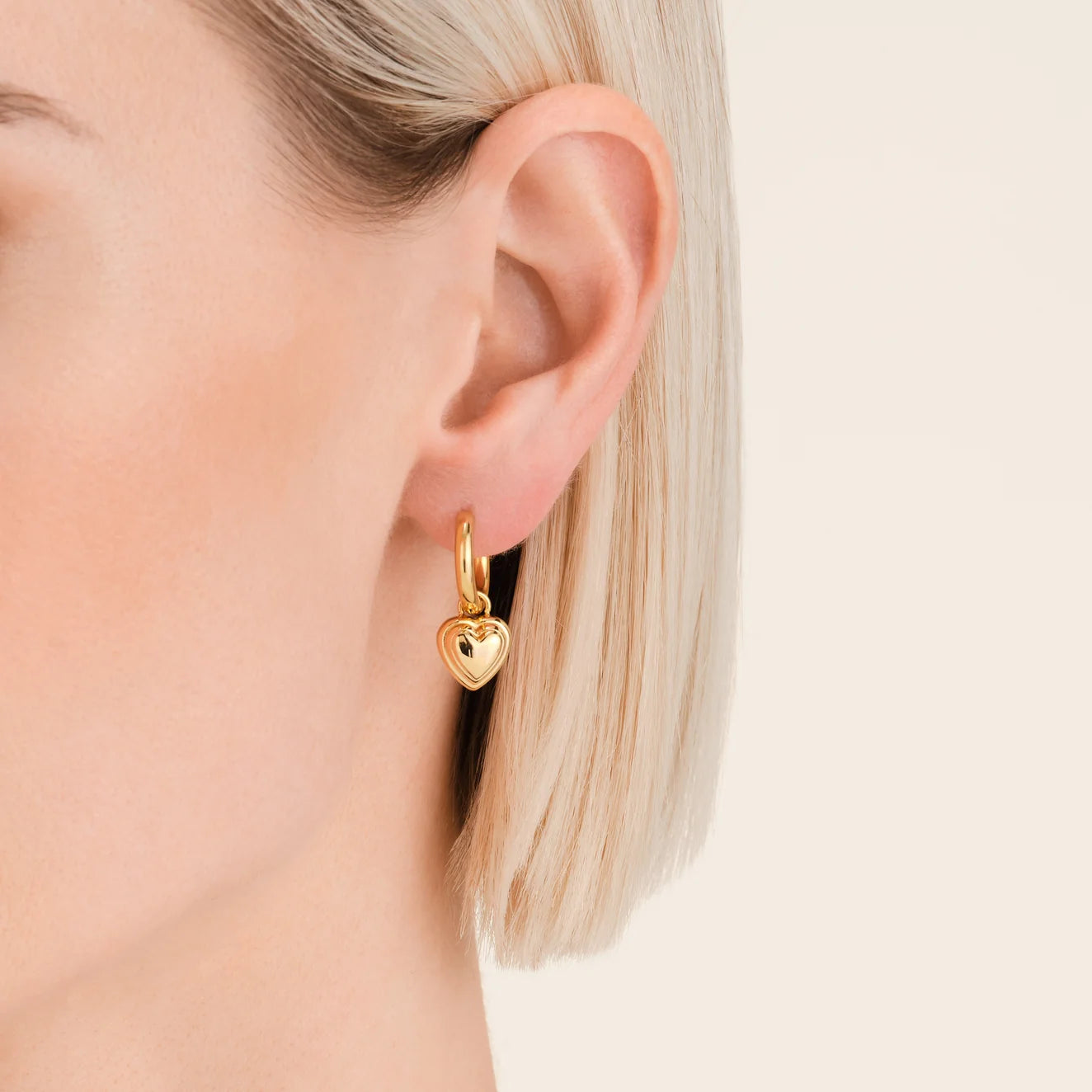 Rosefield Heart Pendant Earrings