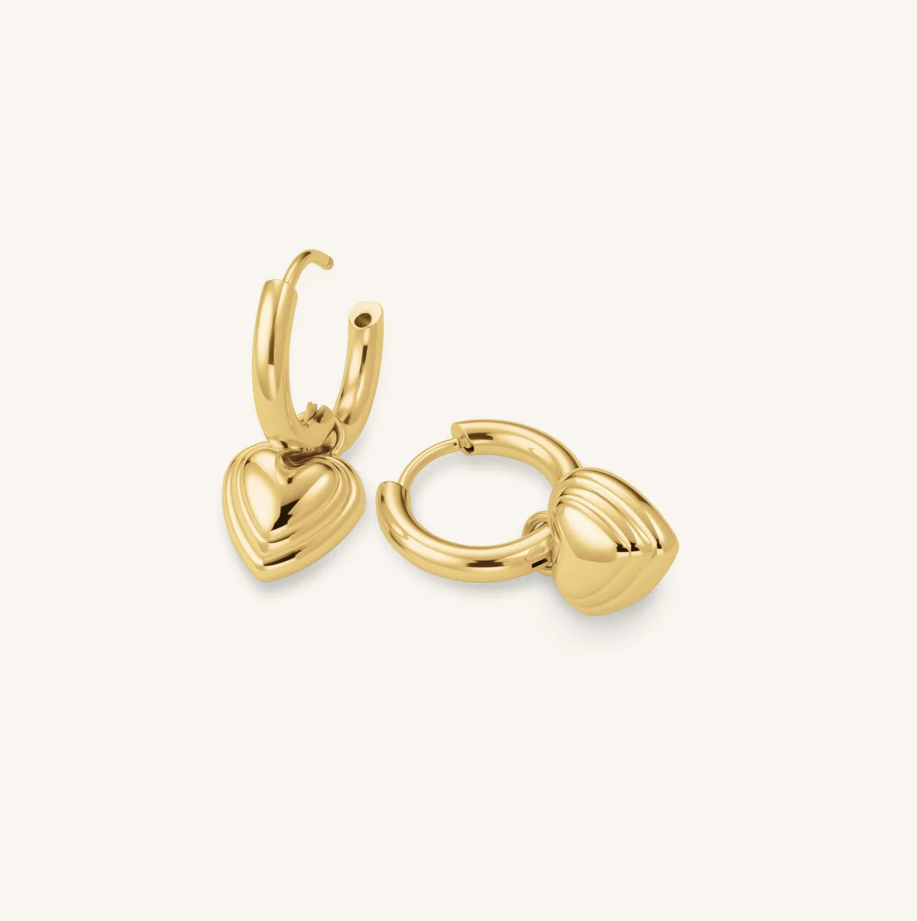 Rosefield Heart Pendant Earrings