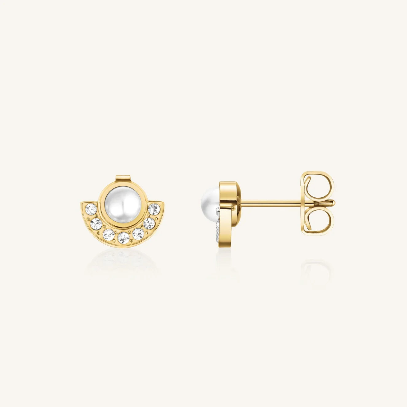 Rosefield Pearl Halo Studs