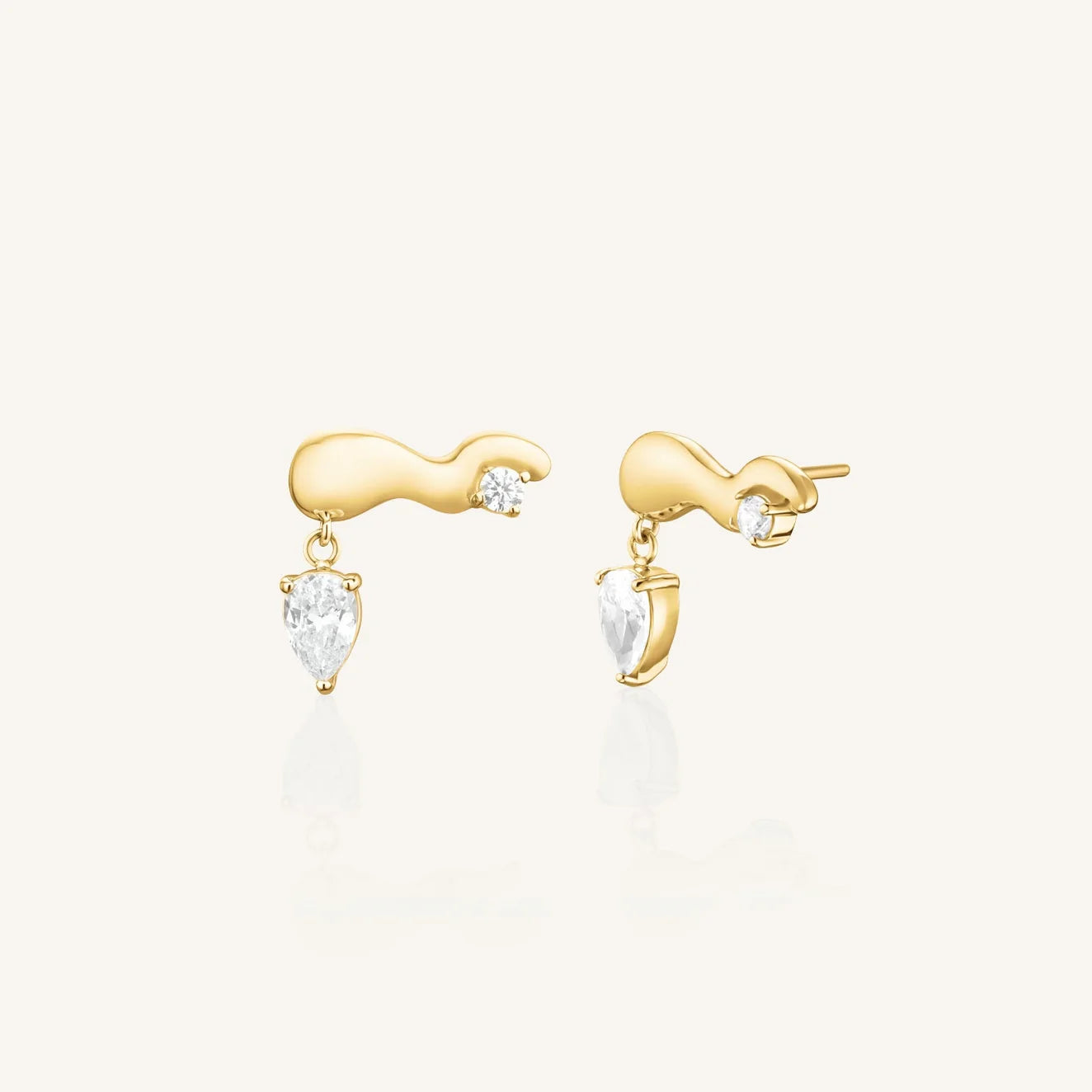 Rosefeld Crystal Wave Studs