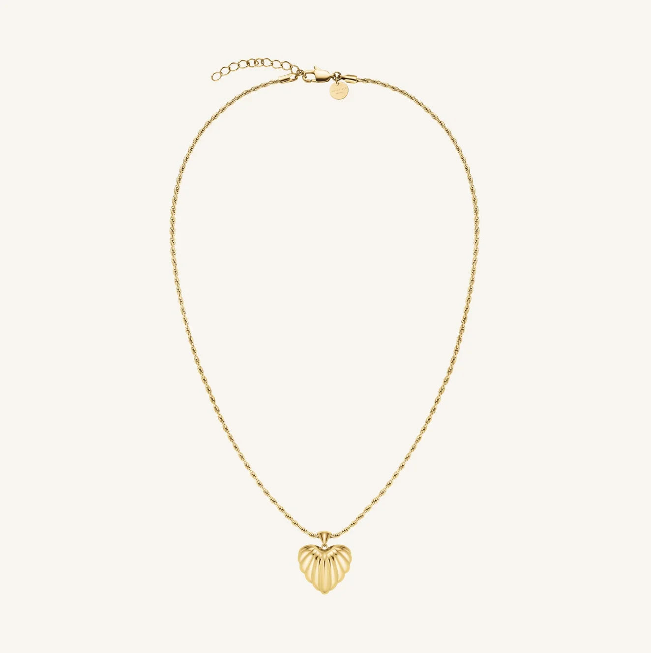 Rosefield Ridged Heart Necklace