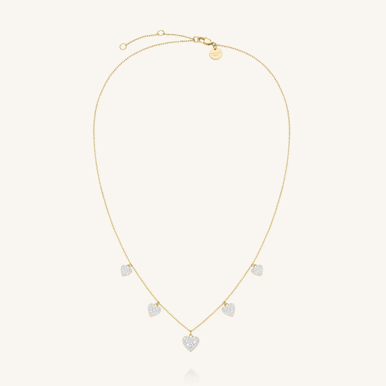 Rosefield Multi Hearts Necklace