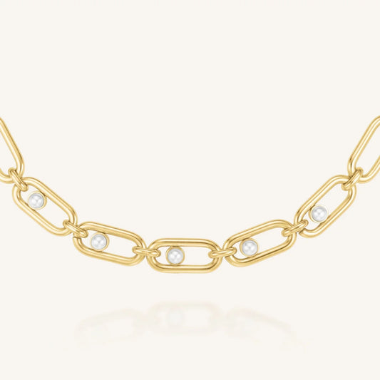 Rosefield Pearl Link Necklace