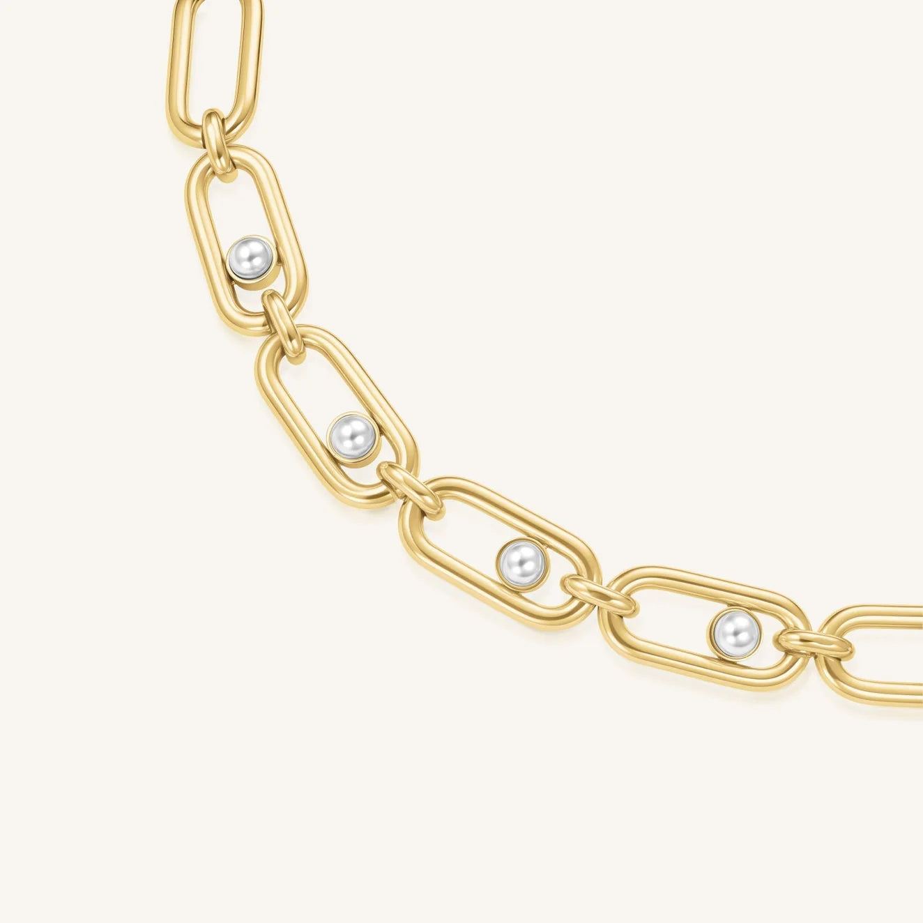 Rosefield Pearl Link Necklace