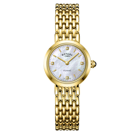 Rotary Heritage Diamond Gold Ladies Watch