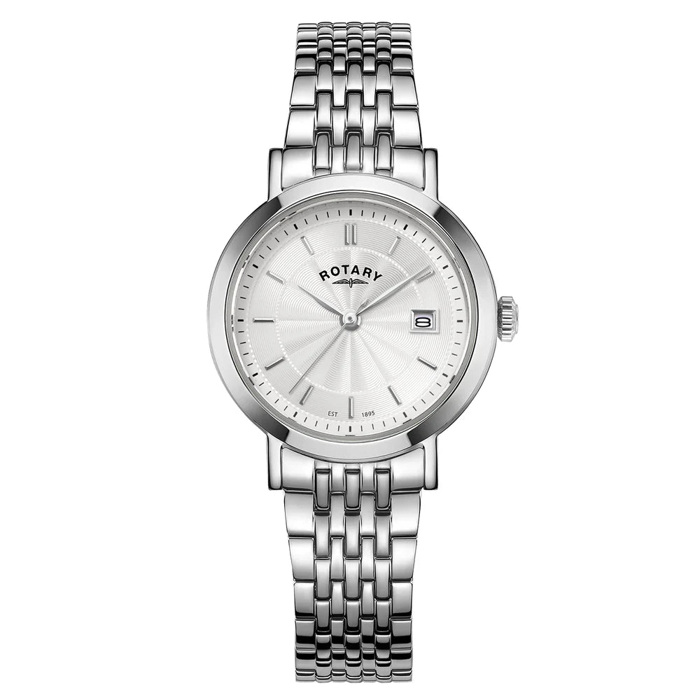 Rotary Ladies Steel Bracelet White Dial
