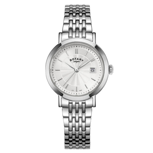 Rotary Ladies Steel Bracelet White Dial