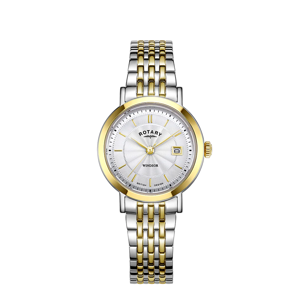 Rotary Ladies Duo Tone Bracelet Silver Dial