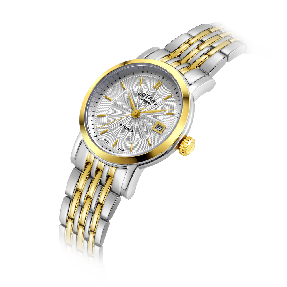 Rotary Ladies Duo Tone Bracelet Silver Dial