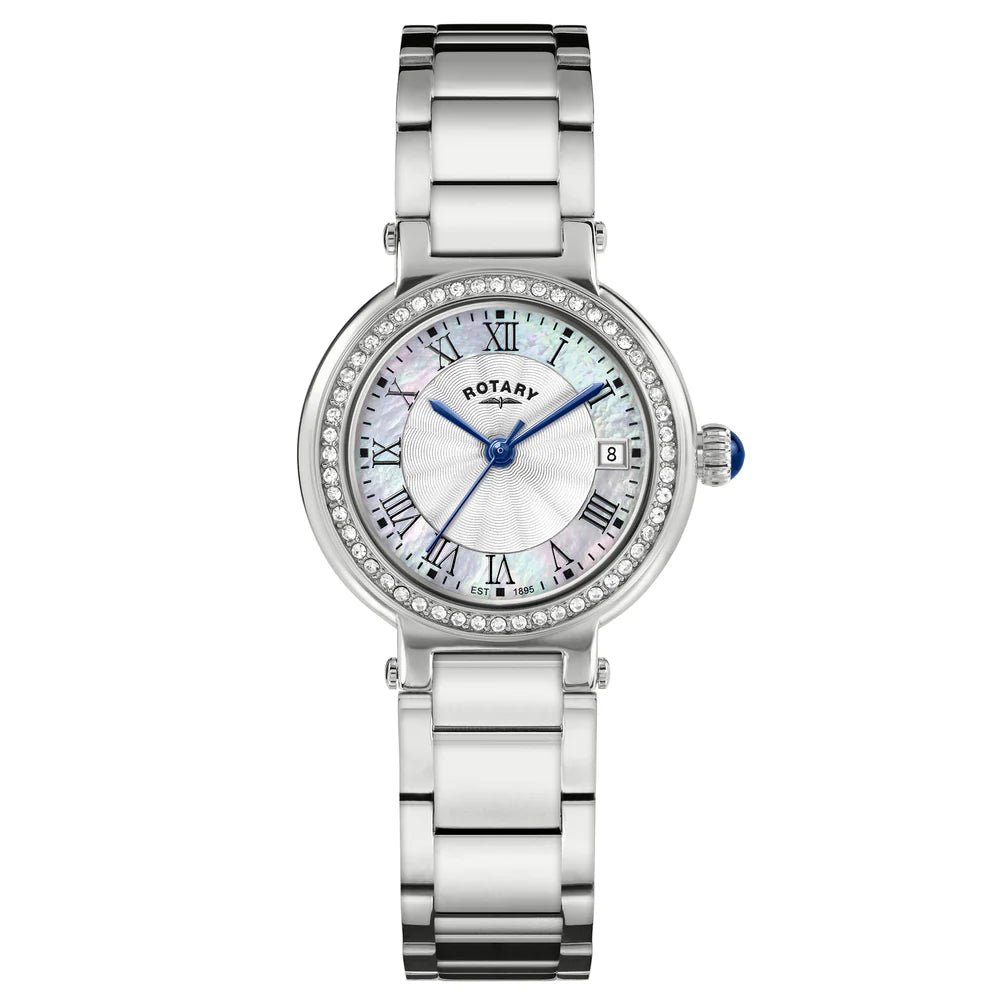 Rotary Heritage Steel Diamond Set Ladies Watch
