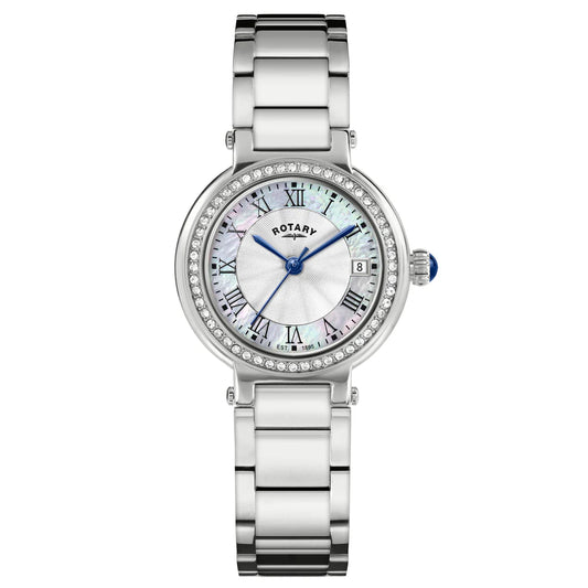 Rotary Heritage Steel Diamond Set Ladies Watch