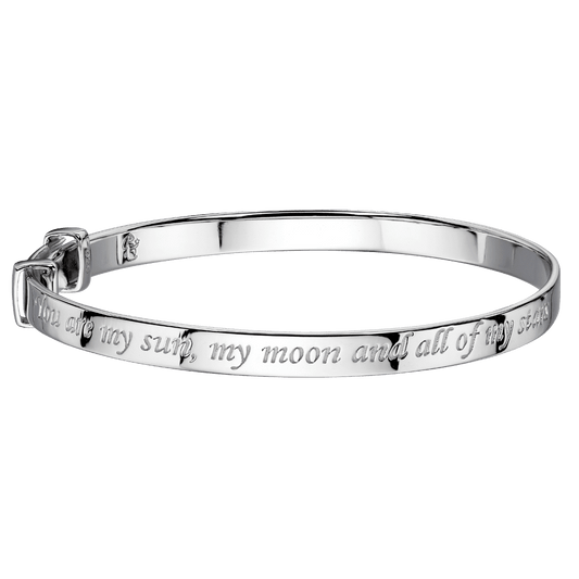Luna – Sun and Moon Christening Bangle