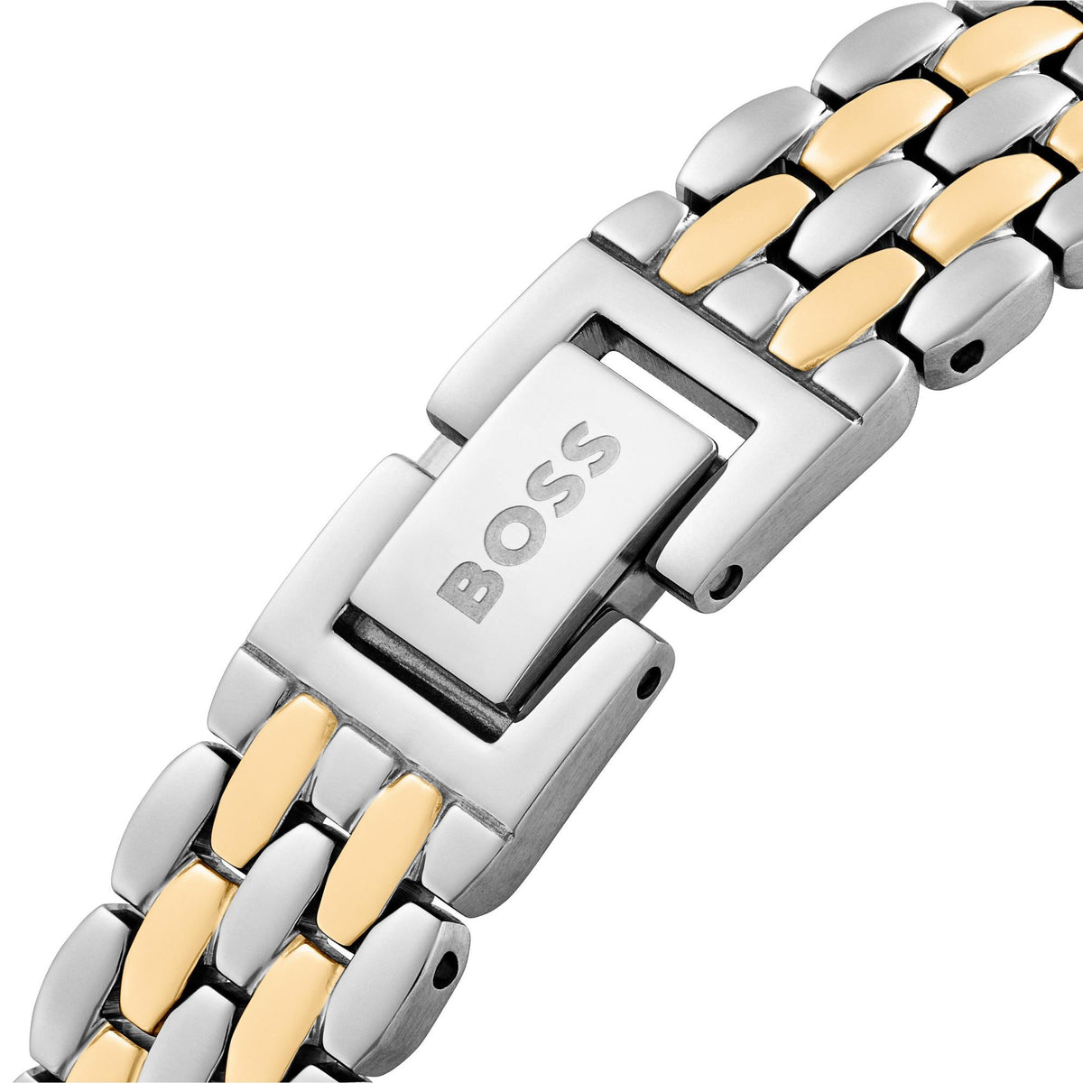 BOSS Mae Stainless Steel and Yellow Gold Tone Crystal Ladies Watch