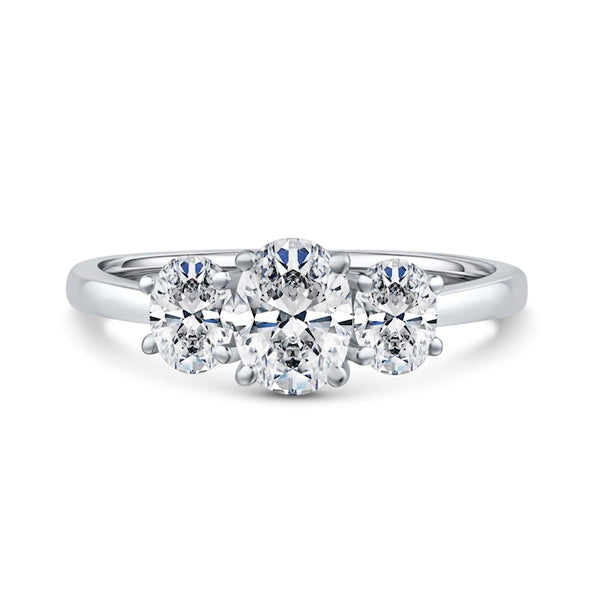 Oval Trilogy Diamond Ring