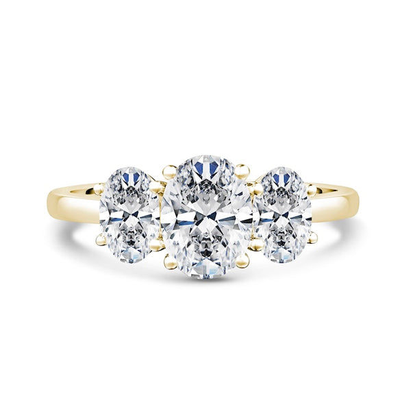Oval Trilogy Diamond Ring