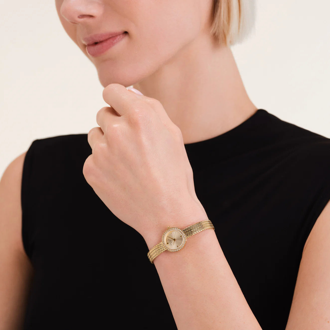Rosefield Ladies Mini Small Edit Gold Watch