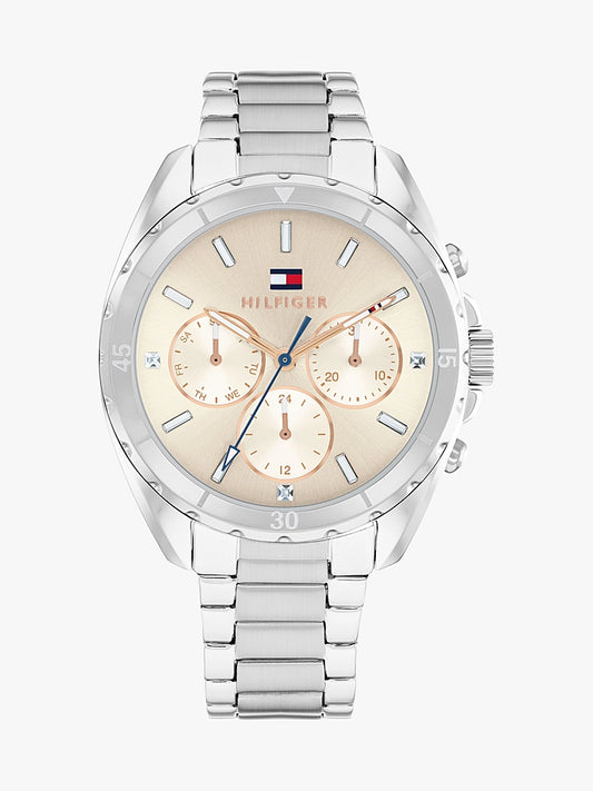 Hilfiger Ladies Taupe Dial Sub-Counter Watch