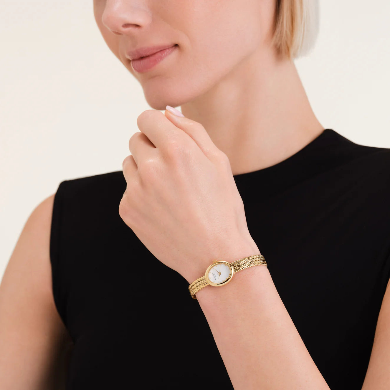 Rosefeild Ladies Watch Mini Oval Gold