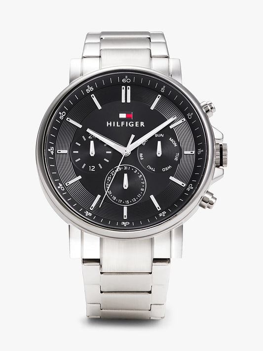 Tommy Hilfiger Rocky Silver and Black Men's Watch