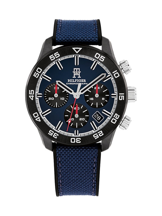 Hilfiger Monogram Navy Chronograph Watch