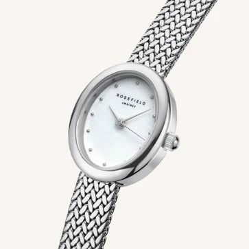 Rosefield Mini Oval Silver Ladies Watch