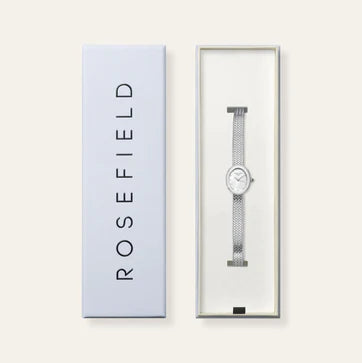 Rosefield Mini Oval Silver Ladies Watch