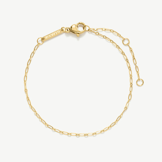 Fine Paperclip Bracelet